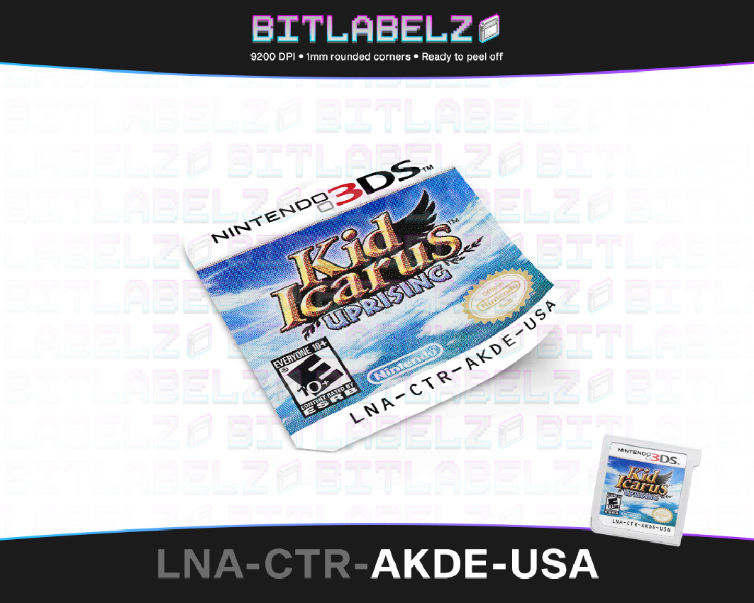 Kid Icarus: Uprising - Nintendo 3DS Label [LNA-CTR-AKDE-USA]