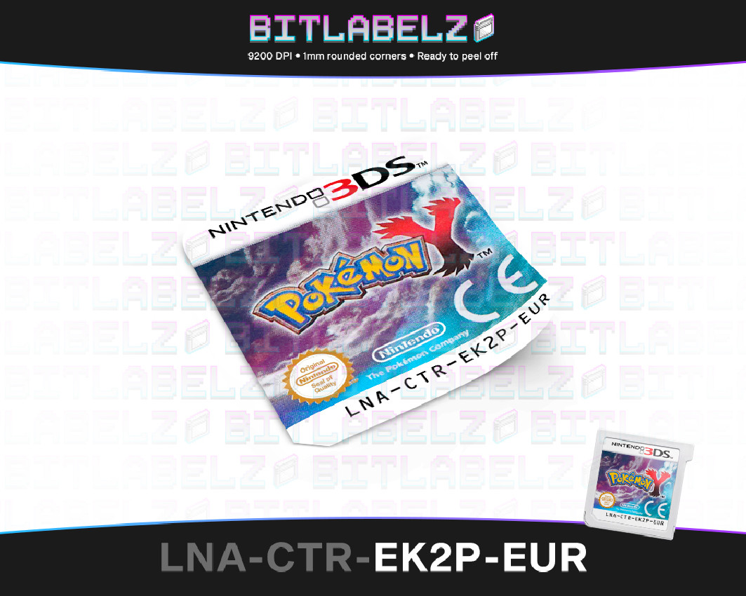 Pokemon Y - Nintendo 3DS Label [LNA-CTR-EK2P-EUR]