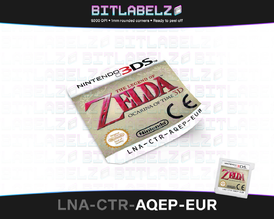 The Legend of Zelda: Ocarina of Time 3D - Nintendo 3DS Label [LNA-CTR-AQEP-EUR]