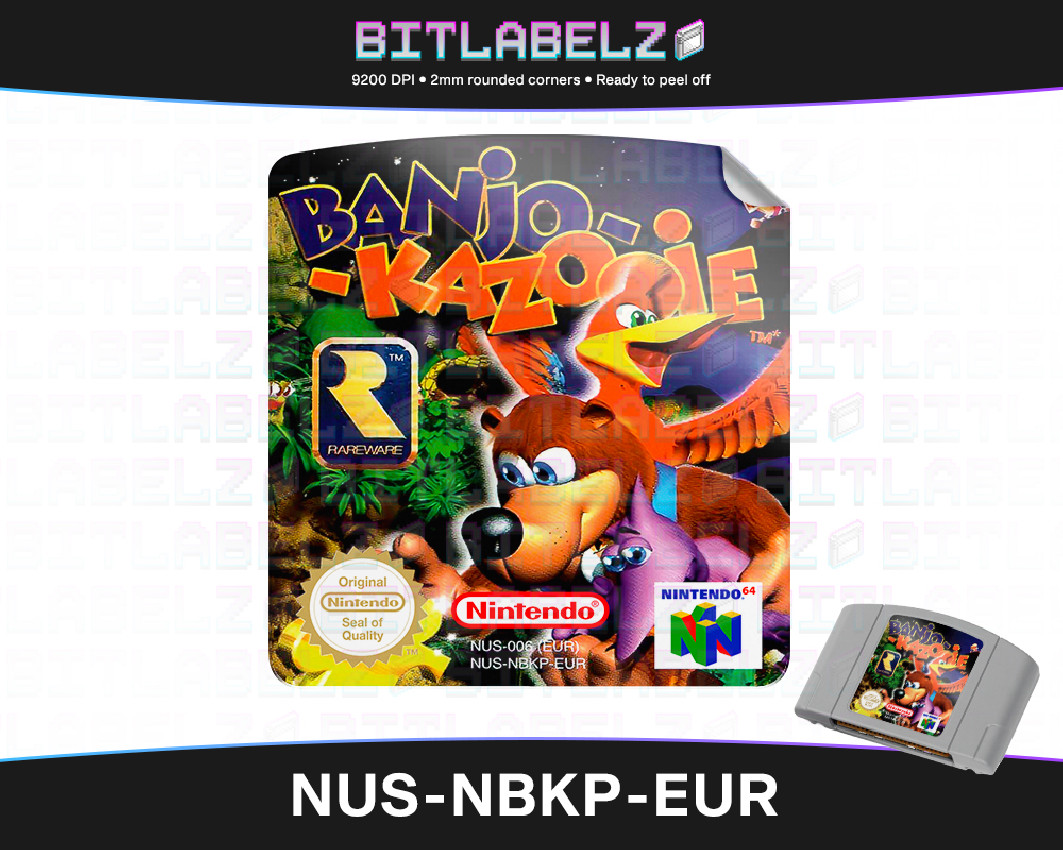 Banjo-Kazooie - Nintendo 64 Label [NUS-NBKP-EUR]