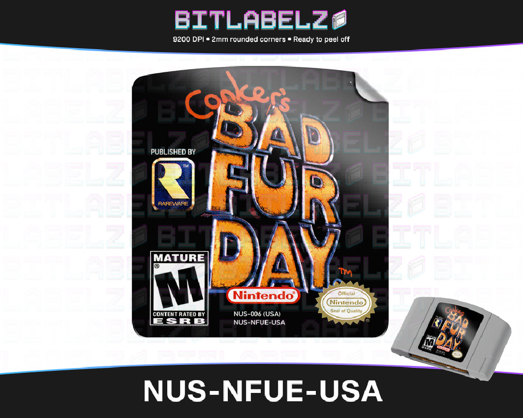 Conker's Bad Fur Day - Nintendo 64 Label [NUS-NFUE-USA]