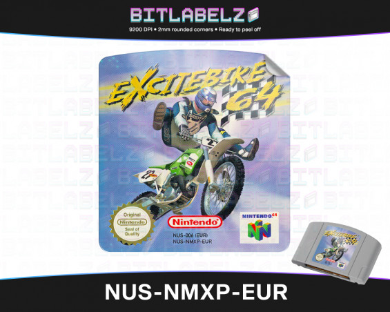 Excitebike 64 - Nintendo 64 Label [NUS-NMXP-EUR]