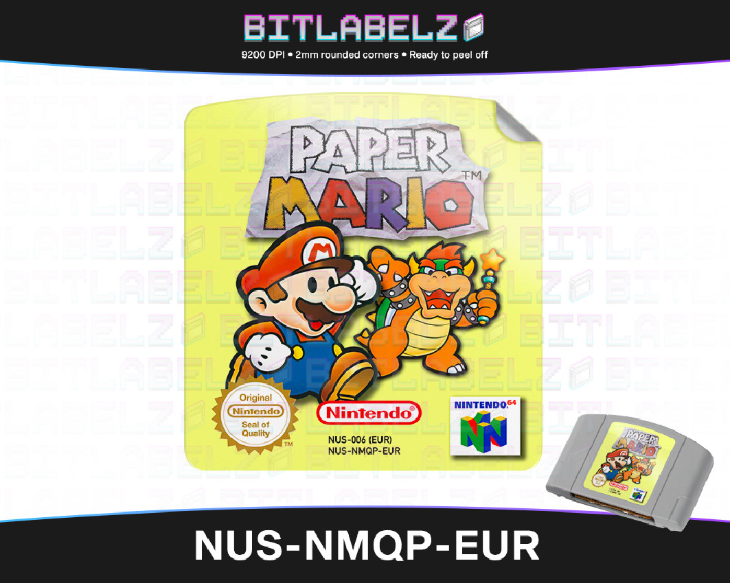 Paper Mario - Nintendo 64 Label [NUS-NMQP-EUR]