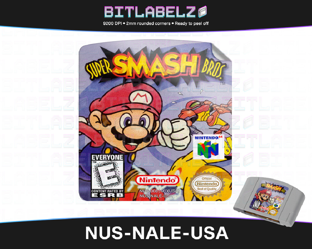 Super Smash Bros. - Nintendo 64 Label [NUS-NALE-USA]