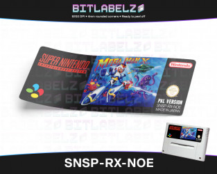 Mega Man X - Super Nintendo PAL Label [SNSP-RX-NOE]