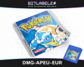 Pokemon Blue Version - Game Boy Label [DMG-APEU-EUR]