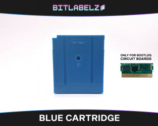 Blaues Bootleg Game Boy Austausch-Gehäuse Rückseite