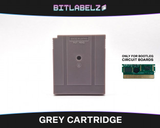 Graues Bootleg Game Boy Austausch-Gehäuse Rückseite