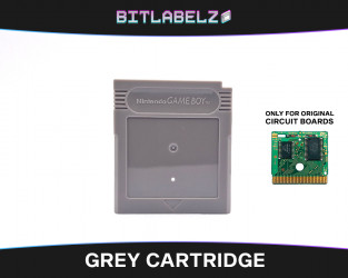 Grey Game Boy Replacement Cartridge Shell Frontside