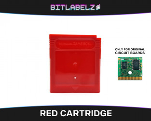 Red Game Boy Replacement Cartridge Shell Frontside