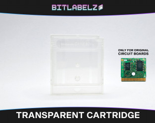 Transparent Game Boy Replacement Cartridge Shell Frontside