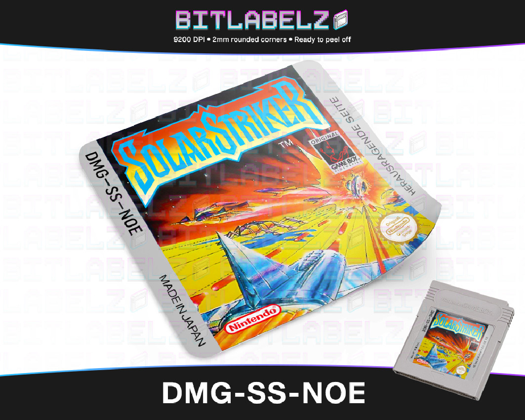 Solar Striker - Game Boy Label [DMG-SS-NOE]