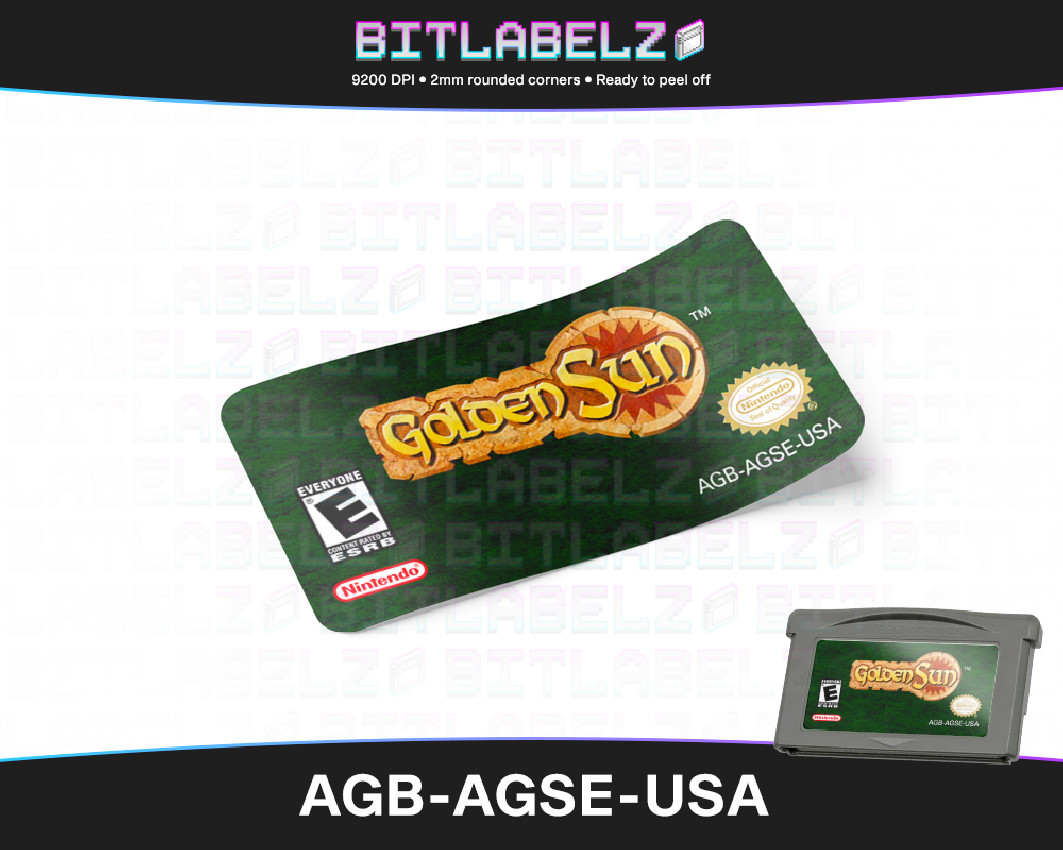 Golden Sun - Game Boy Advance Label [AGB-AGSE-USA]