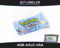 Pokemon Light Platinum Version - Game Boy Advance Label [AGB-AXLE-USA] mit Metallic Effekt