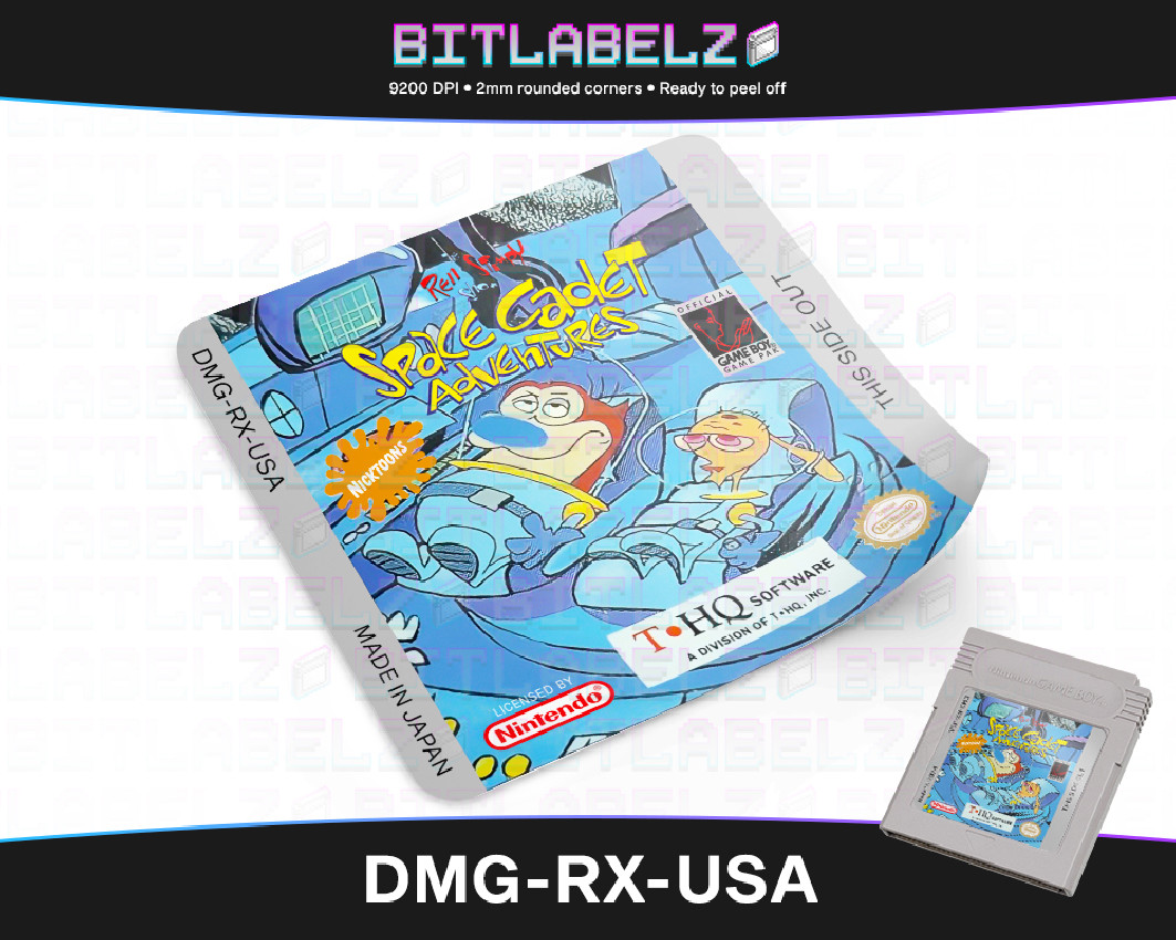 The Ren & Stimpy Show: Space Cadet Adventures - Game Boy Label [DMG-RX-USA]