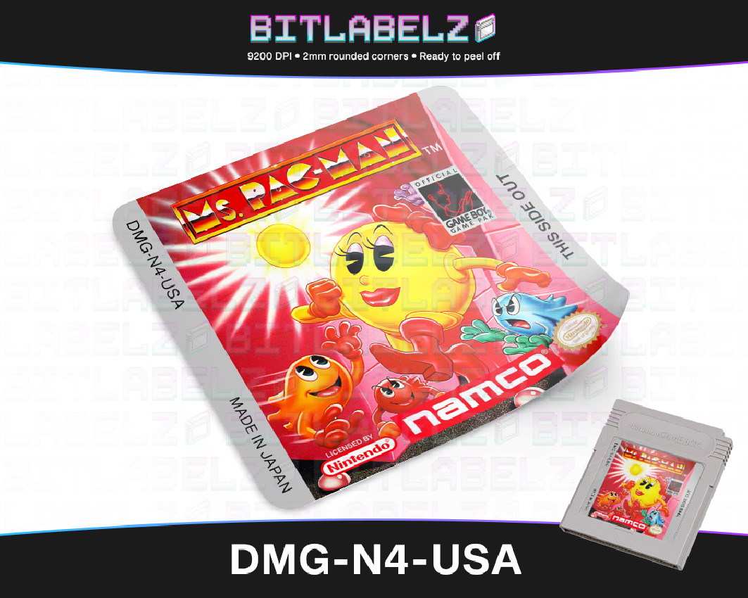 Ms. Pac-Man - Game Boy Label [DMG-N4-USA]