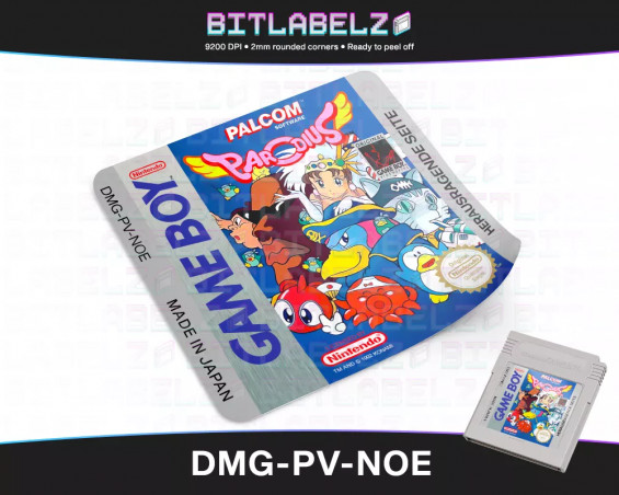 Parodius - Game Boy Label [DMG-PV-NOE]