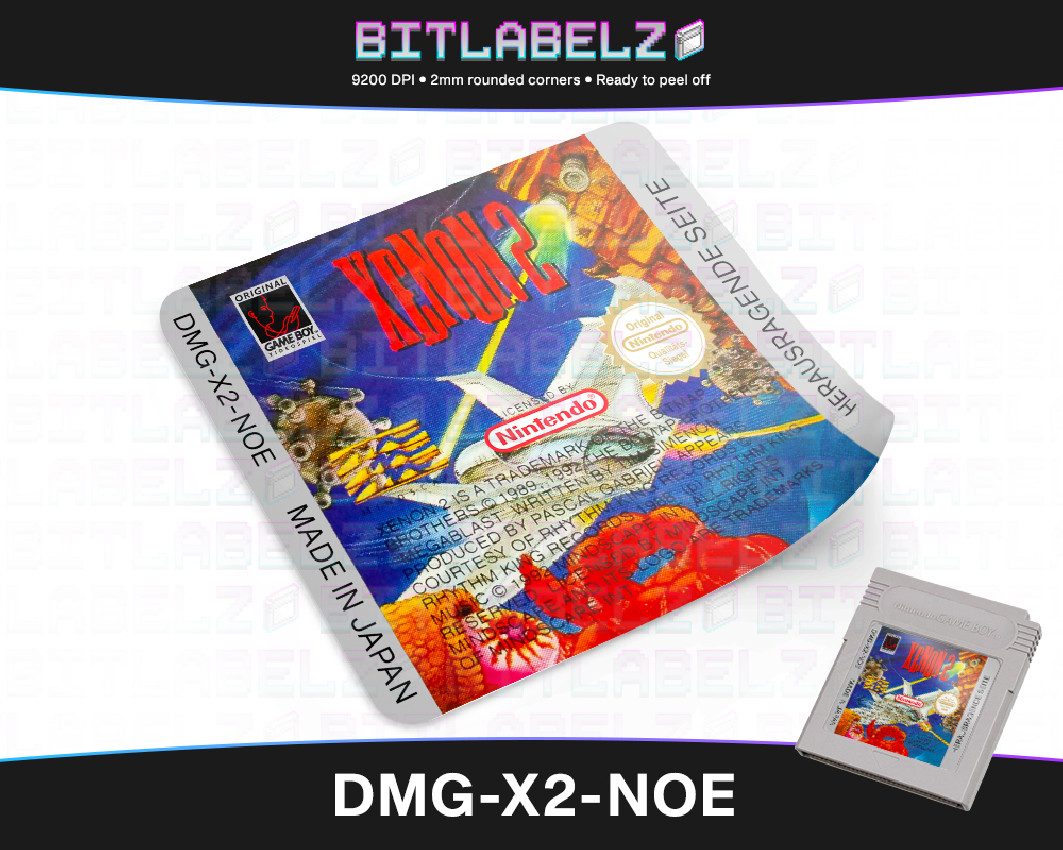 Xenon 2: Megablast - Game Boy Label [DMG-X2-NOE]