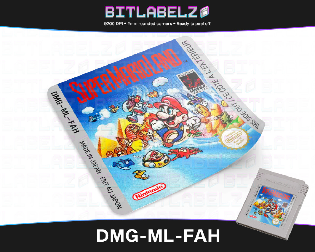 Super Mario Land - Game Boy Label [DMG-ML-FAH]