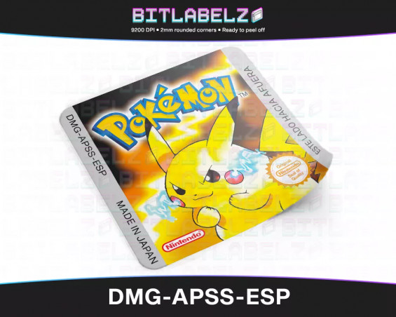 Pokemon Edición Amarilla - Game Boy Label [DMG-APSS-ESP]