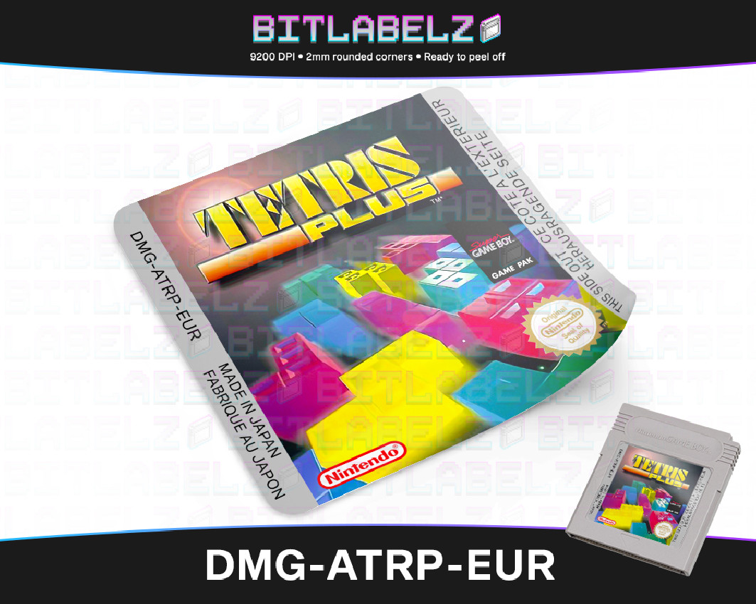 Tetris Plus - Game Boy Label [DMG-ATRP-EUR]