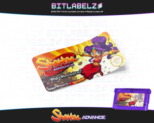 Shantae Advance: Risky Revolution - Custom Game Boy Advance Label