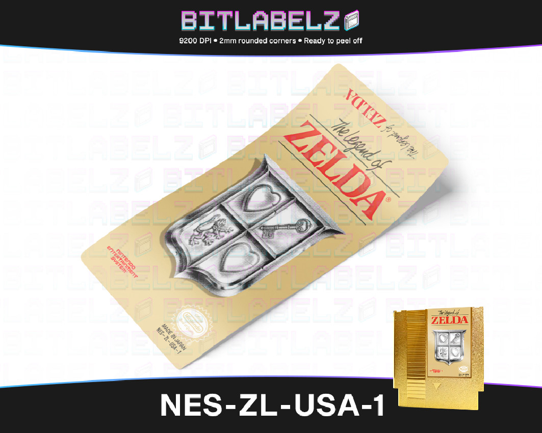 The Legend of Zelda - Nintendo NES Label [NES-ZL-USA-1]