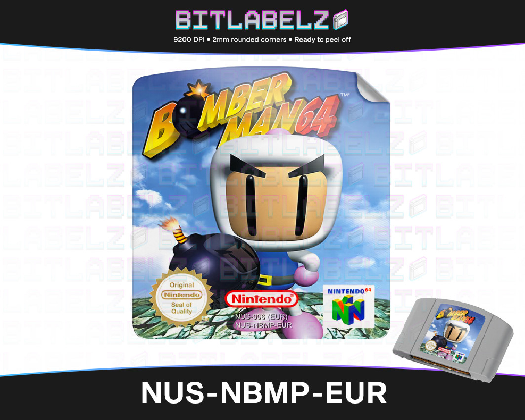 Bomberman 64 - Nintendo 64 Label [NUS-NBMP-EUR]