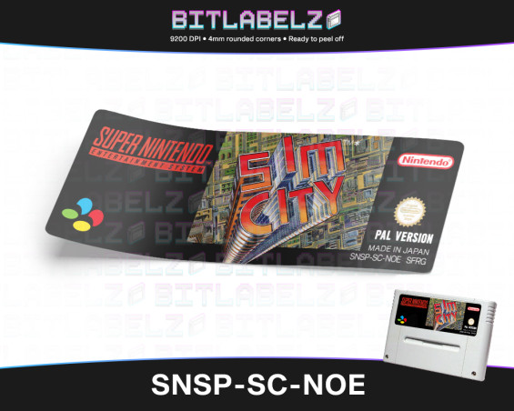 Sim City - Super Nintendo PAL Label [SNSP-SC-NOE]