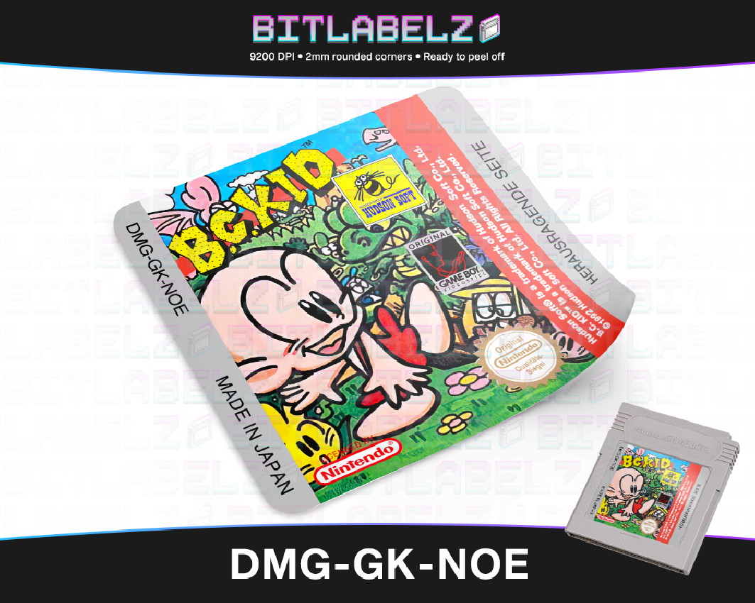 B.C. Kid - Game Boy Label [DMG-GK-NOE]