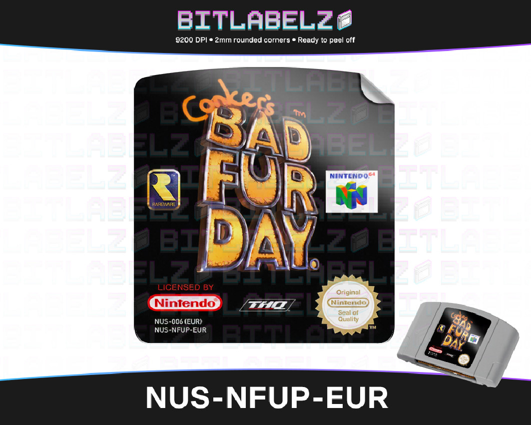 Conker's Bad Fur Day - Nintendo 64 Label [NUS-NFUP-EUR]