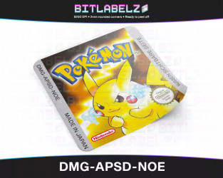 Pokemon Gelbe Edition Game Boy Label [DMG-APSD-NOE]