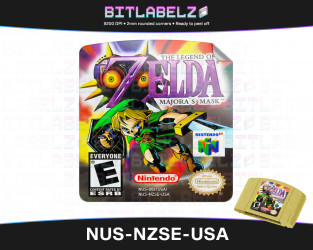 The Legend of Zelda: Majora’s Mask - Nintendo 64 Label [NUS-NZSE-USA]