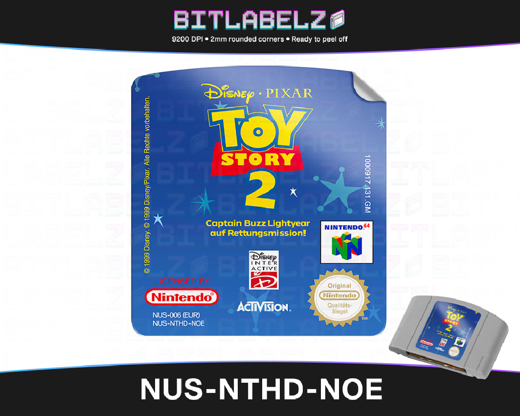 Toy Story 2 - Nintendo 64 Label [NUS-NTHD-NOE]