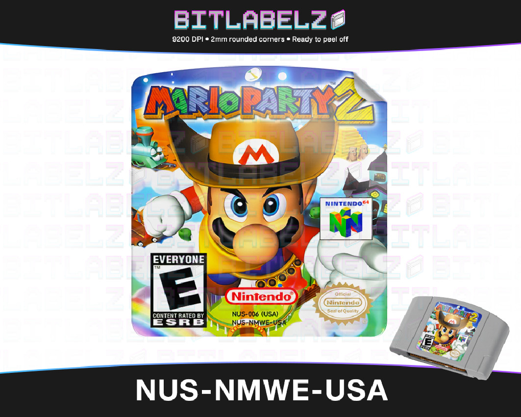 Mario Party 2 - Nintendo 64 Label [NUS-NMWE-USA]