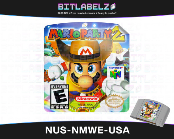 Mario Party 2 - Nintendo 64 Label [NUS-NMWE-USA]