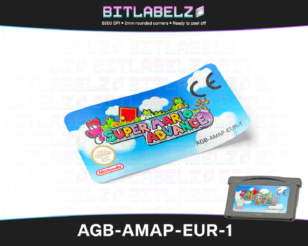 Super Mario Advance - Game Boy Advance Label [AGB-AMAP-EUR-1]