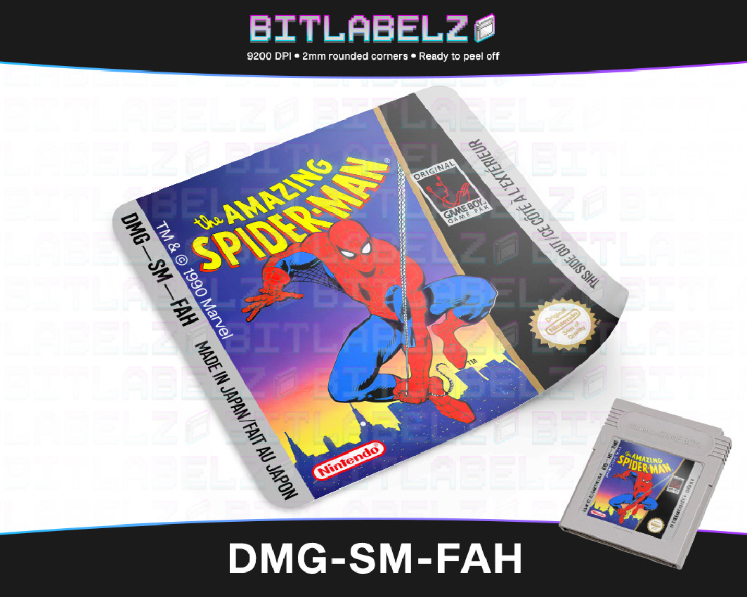 The Amazing Spider-Man Game Boy Label [DMG-SM-FAH]