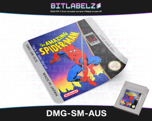 The Amazing Spider-Man Game Boy Label [DMG-SM-AUS]