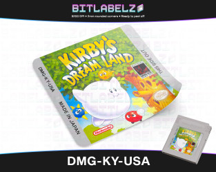 Kirby's Dream Land - Game Boy Label [DMG-KY-USA]