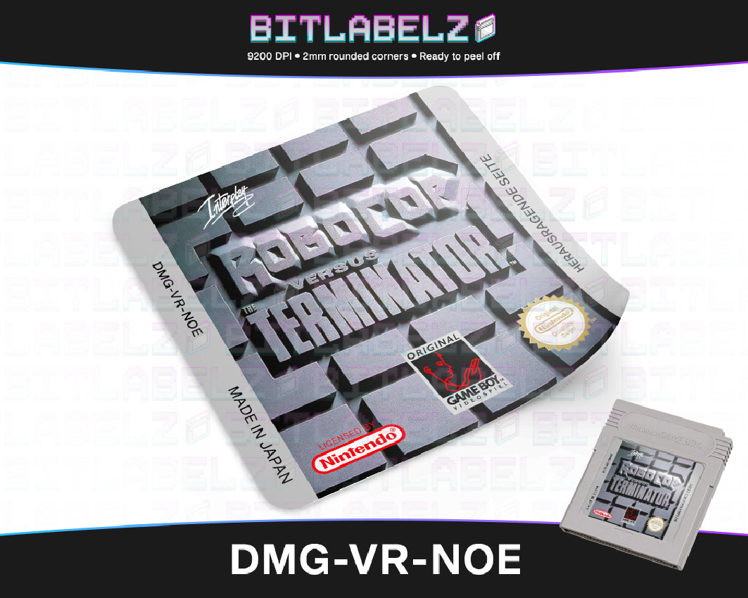 Robocop versus the Terminator - Game Boy Label [DMG-VR-NOE]