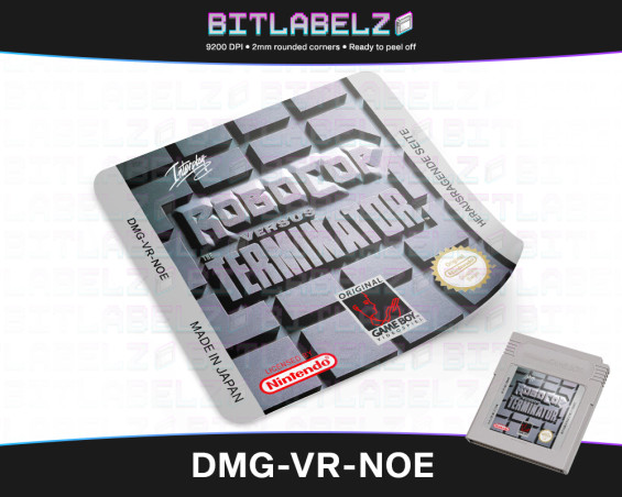 Robocop versus the Terminator - Game Boy Label [DMG-VR-NOE]