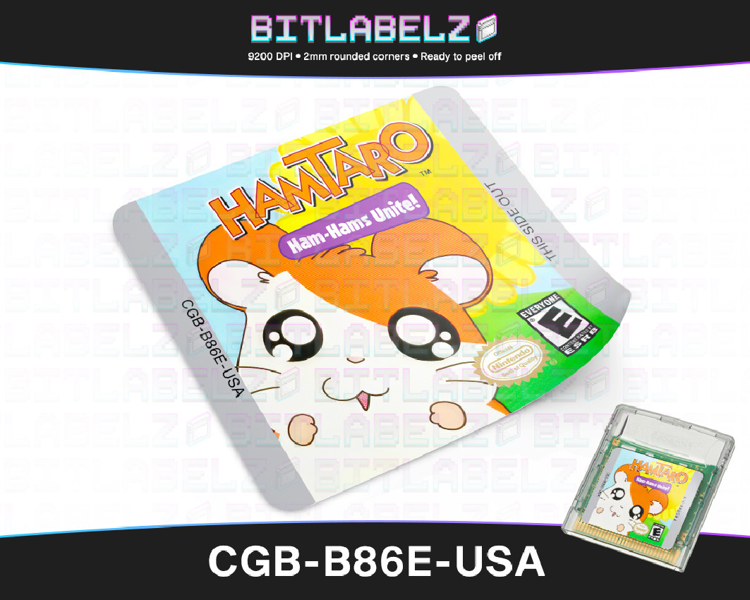 Hamtaro: Ham-Hams Unite! - Game Boy Color Label [CGB-B86E-USA]