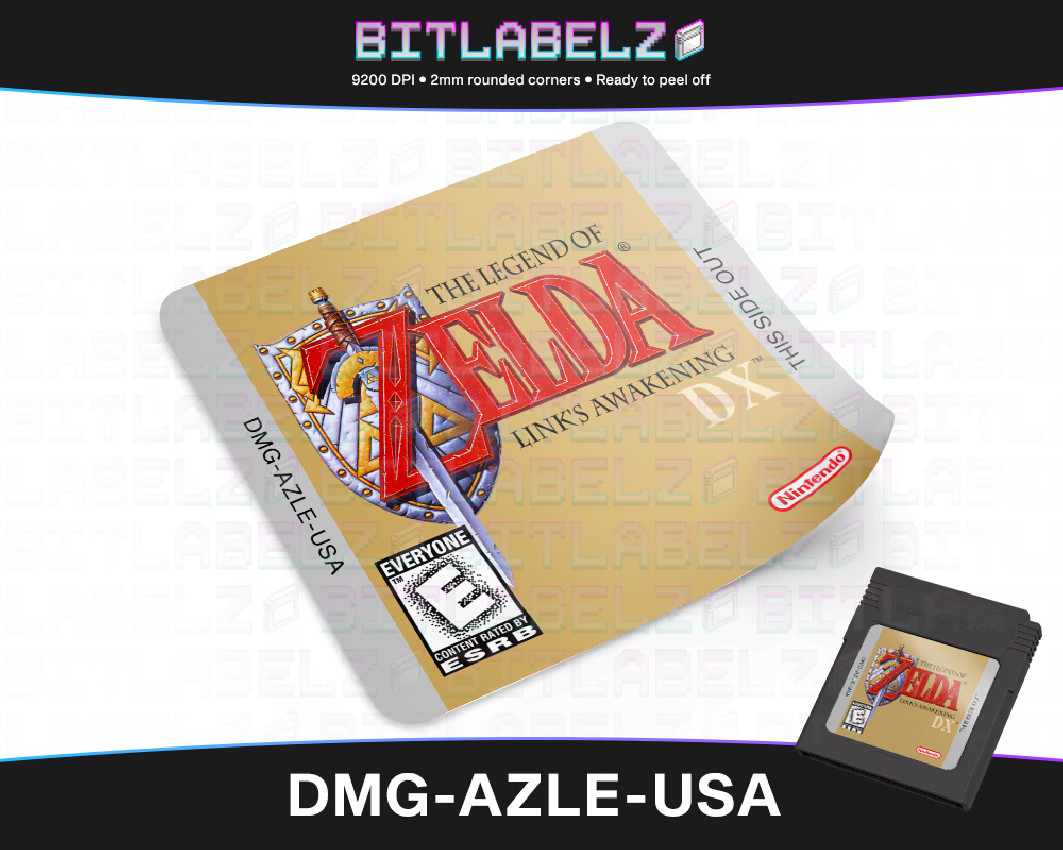 The Legend of Zelda: Link’s Awakening DX - Game Boy Color Label [DMG-AZLE-USA]