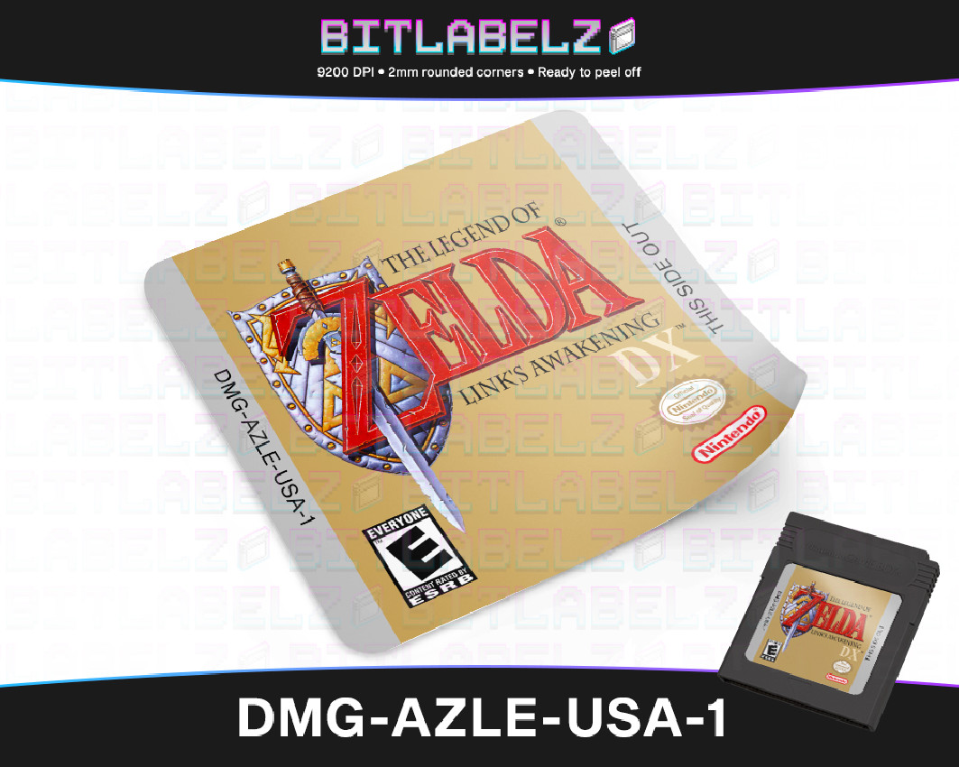 The Legend of Zelda: Link’s Awakening DX - Game Boy Color Label [DMG-AZLE-USA-1]