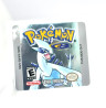 Pokemon Silver Version - Game Boy Color Label [DMG-AAXE-USA] mit Silber Effekt