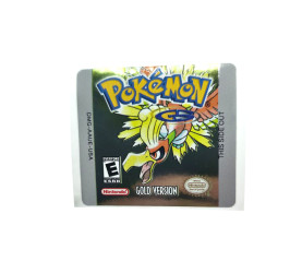 Pokemon Gold Version - Game Boy Color Label [DMG-AAUE-USA] mit Gold Effekt