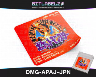 Pokemon Red Version - Game Boy Label [DMG-APAJ-JPN]