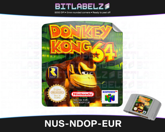 Donkey Kong 64 - Nintendo 64 Label [NUS-NDOP-EUR]