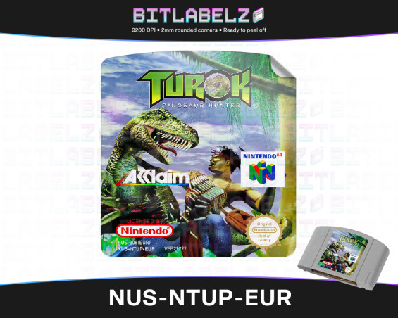 Turok: Dinosaur Hunter  - Nintendo 64 Label [NUS-NTUP-EUR]